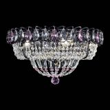 Люстра Кольцо Классика Черная с розовыми подвесками в Симферополе