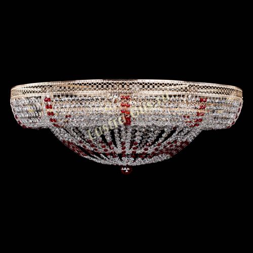 Люстра Кольцо Классика Венеция красная в Симферополе Гусь Хрустальный