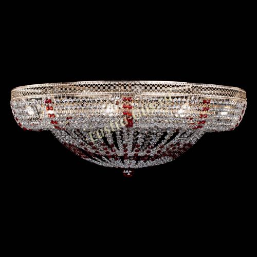 Люстра Кольцо Классика Венеция красная в Симферополе Гусь Хрустальный