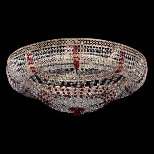 Люстра Кольцо Классика Венеция красная в Симферополе Гусь Хрустальный