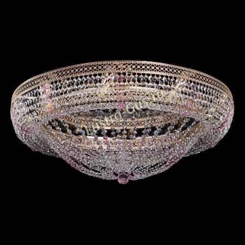 Люстра Кольцо Классика Венеция розовая в Симферополе Гусь Хрустальный