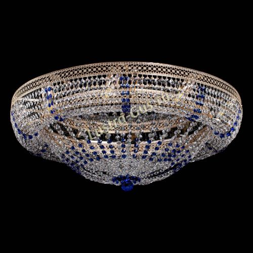 Люстра Кольцо Классика Венеция синяя в Симферополе Гусь Хрустальный