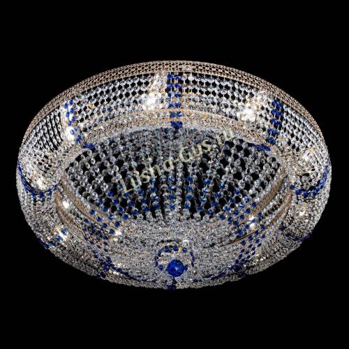 Люстра Кольцо Классика Венеция синяя в Симферополе Гусь Хрустальный