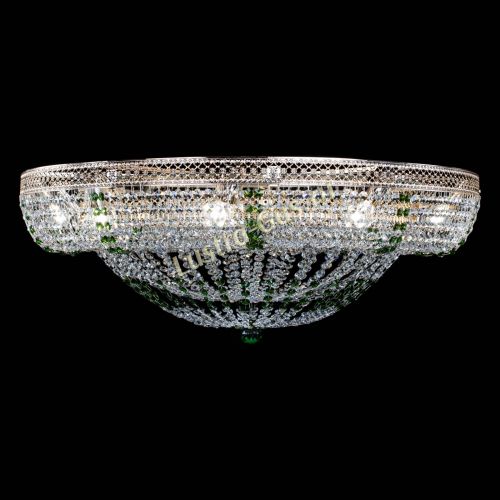 Люстра Кольцо Классика Венеция зеленая в Симферополе Гусь Хрустальный