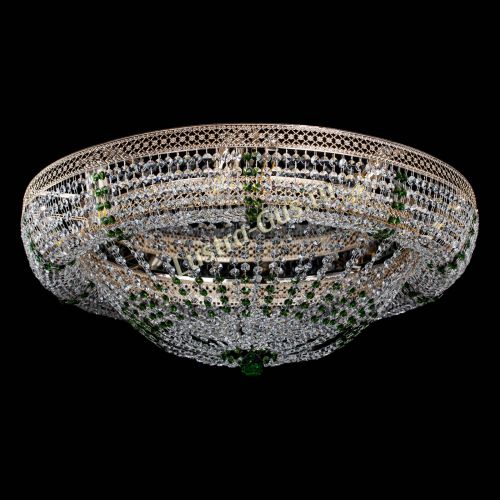 Люстра Кольцо Классика Венеция зеленая в Симферополе Гусь Хрустальный