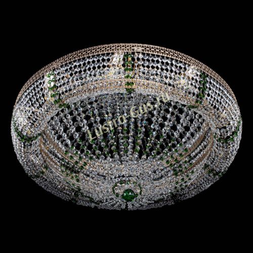 Люстра Кольцо Классика Венеция зеленая в Симферополе Гусь Хрустальный