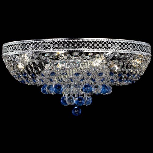 Люстра Кольцо Венеция №44 синяя в Симферополе Гусь Хрустальный