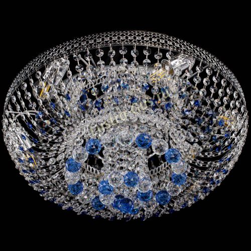 Люстра Кольцо Венеция №44 синяя в Симферополе Гусь Хрустальный