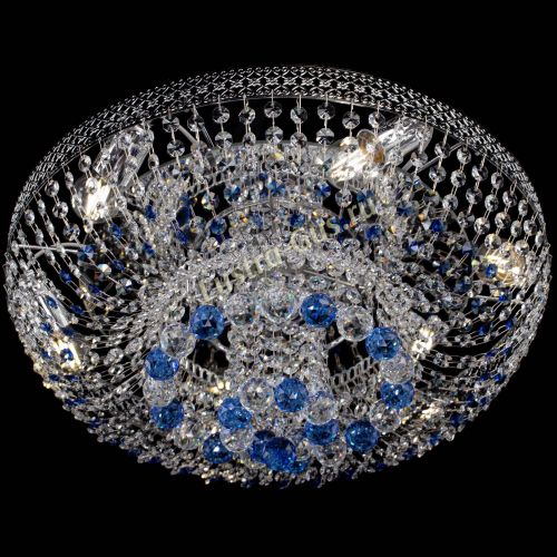 Люстра Кольцо Венеция №44 синяя в Симферополе Гусь Хрустальный
