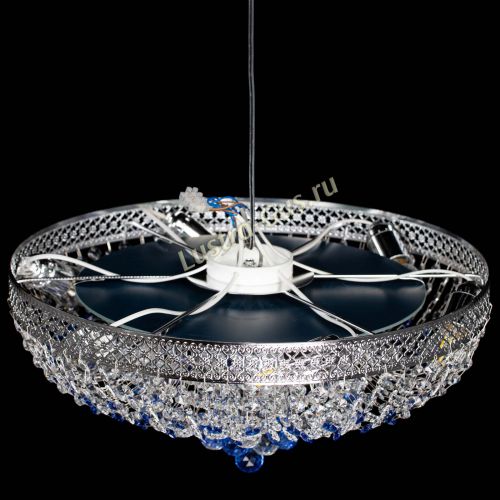 Люстра Кольцо Венеция №44 синяя в Симферополе Гусь Хрустальный
