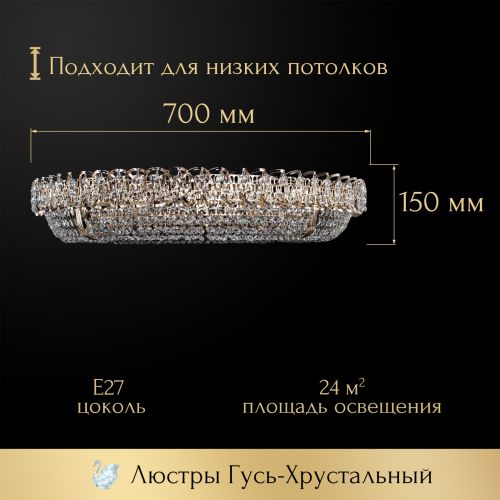 Люстра Кольцо оптикон в Симферополе Гусь Хрустальный