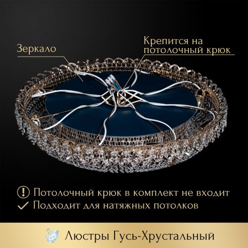 Люстра Кольцо оптикон в Симферополе Гусь Хрустальный