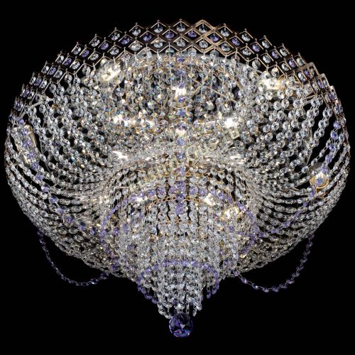 Люстра Корона №11 фиолетовая в Симферополе Гусь Хрустальный