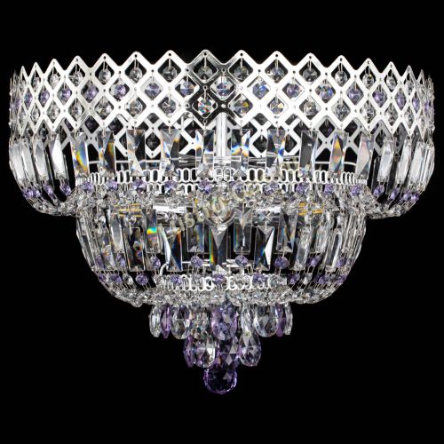 Люстра Корона №5 фиолетовая в Симферополе Гусь Хрустальный