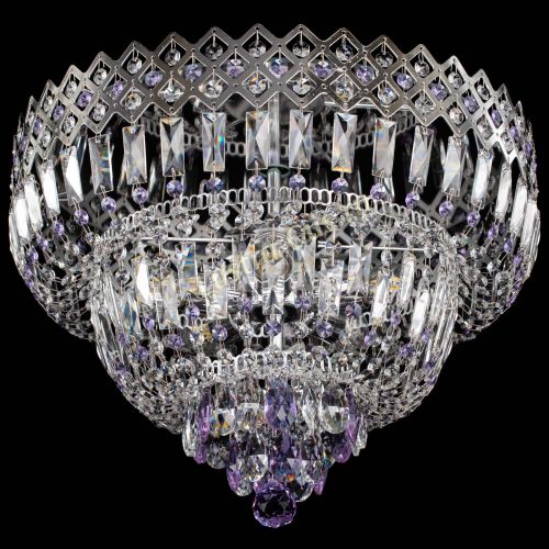 Люстра Корона №5 фиолетовая в Симферополе Гусь Хрустальный