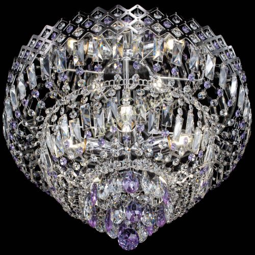 Люстра Корона №5 фиолетовая в Симферополе Гусь Хрустальный