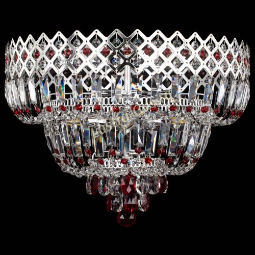 Люстра Корона №5 красная в Симферополе Гусь Хрустальный