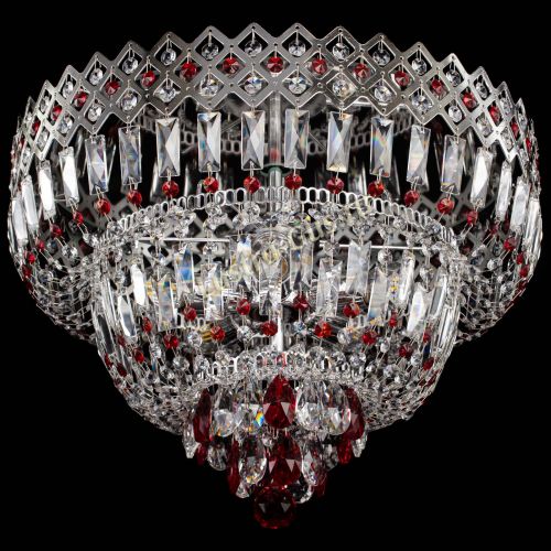 Люстра Корона №5 красная в Симферополе Гусь Хрустальный