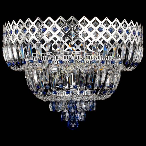 Люстра Корона №5 синяя в Симферополе Гусь Хрустальный