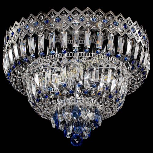 Люстра Корона №5 синяя в Симферополе Гусь Хрустальный