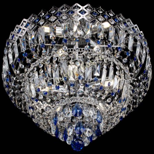 Люстра Корона №5 синяя в Симферополе Гусь Хрустальный