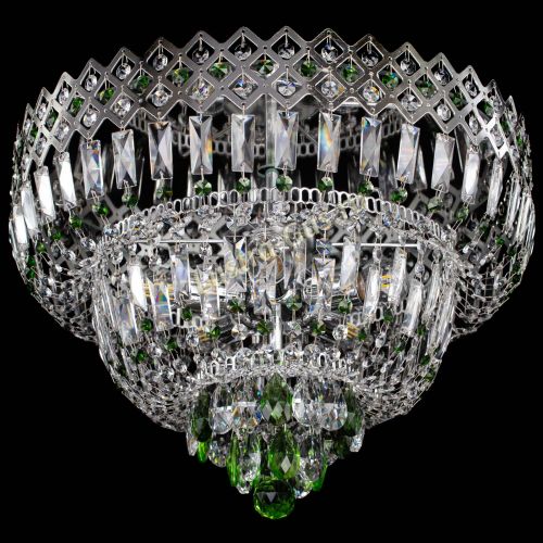 Люстра Корона №5 зеленая в Симферополе Гусь Хрустальный