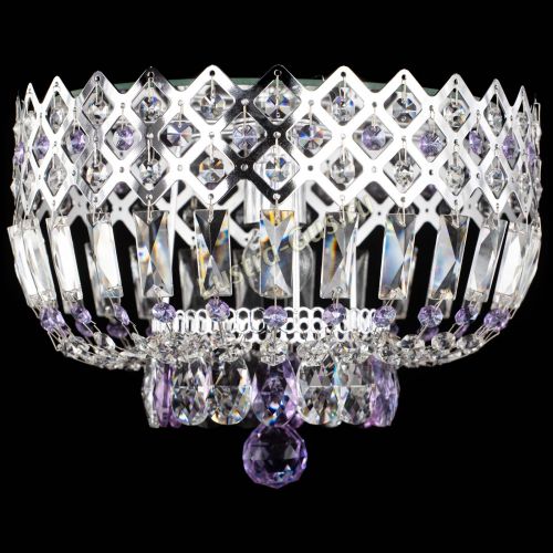 Люстра Корона пластинка №1 фиолетовая в Симферополе Гусь Хрустальный