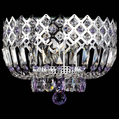 Люстра Корона пластинка №1 фиолетовая в Симферополе Гусь Хрустальный