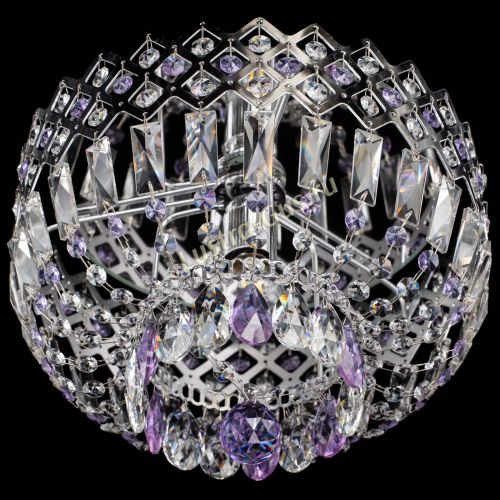 Люстра Корона пластинка №1 фиолетовая в Симферополе Гусь Хрустальный