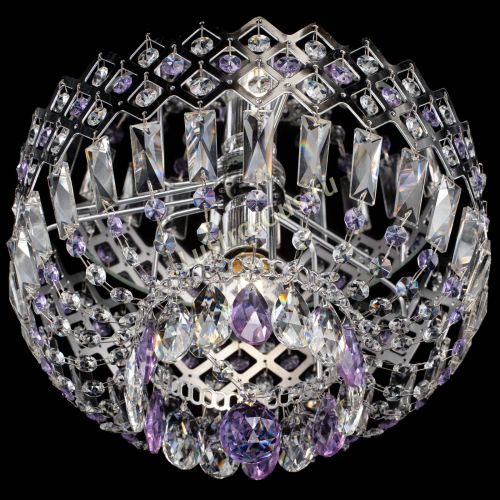 Люстра Корона пластинка №1 фиолетовая в Симферополе Гусь Хрустальный