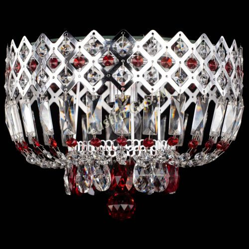 Люстра Корона пластинка №1 красная в Симферополе Гусь Хрустальный