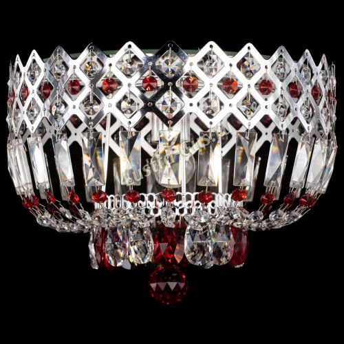 Люстра Корона пластинка №1 красная в Симферополе Гусь Хрустальный