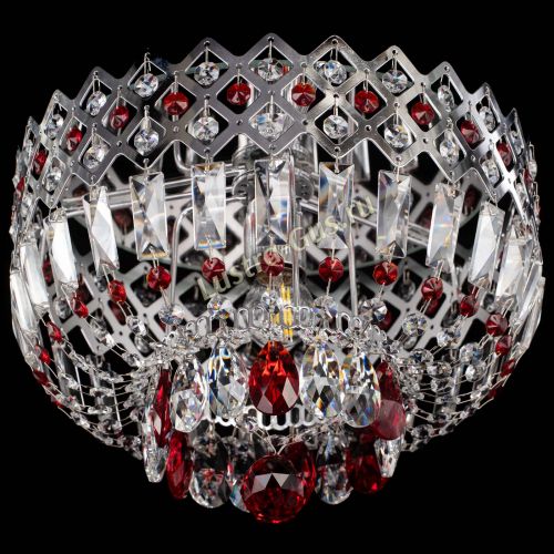Люстра Корона пластинка №1 красная в Симферополе Гусь Хрустальный