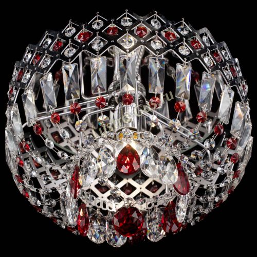 Люстра Корона пластинка №1 красная в Симферополе Гусь Хрустальный