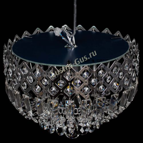 Люстра Корона пластинка №1 розовая в Симферополе Гусь Хрустальный