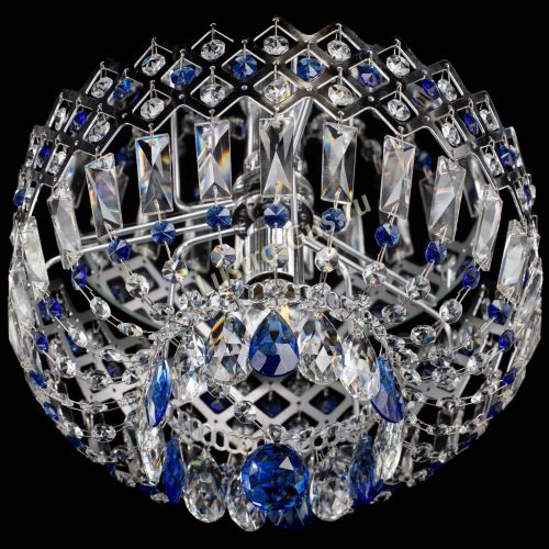 Люстра Корона пластинка №1 синяя в Симферополе Гусь Хрустальный