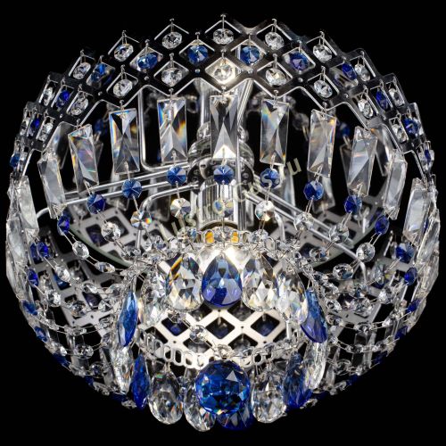 Люстра Корона пластинка №1 синяя в Симферополе Гусь Хрустальный