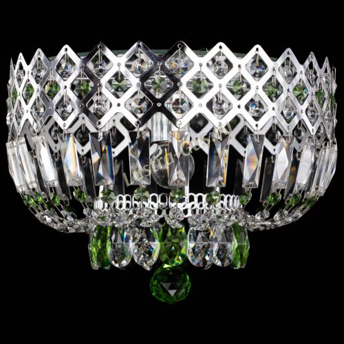 Люстра Корона пластинка №1 зеленая в Симферополе Гусь Хрустальный