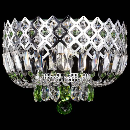 Люстра Корона пластинка №1 зеленая в Симферополе Гусь Хрустальный