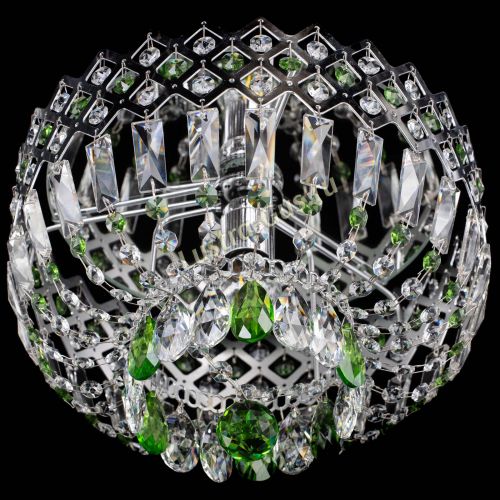 Люстра Корона пластинка №1 зеленая в Симферополе Гусь Хрустальный