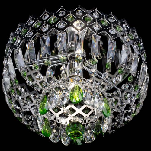 Люстра Корона пластинка №1 зеленая в Симферополе Гусь Хрустальный