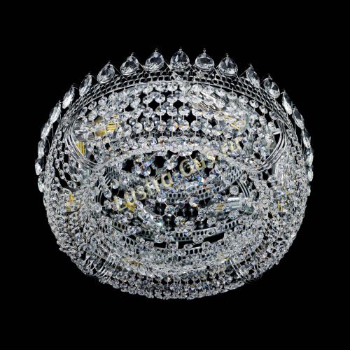 Люстра Корона Сетка 450 мм в Симферополе Гусь Хрустальный