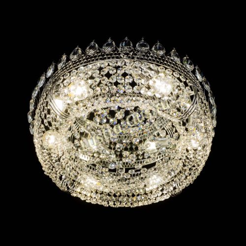 Люстра Корона Сетка 450 мм в Симферополе Гусь Хрустальный