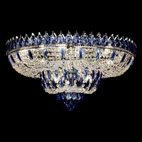 Люстра Корона Водопад синий в Симферополе Гусь Хрустальный