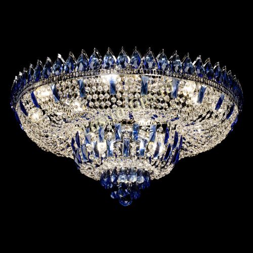 Люстра Корона Водопад синий в Симферополе Гусь Хрустальный