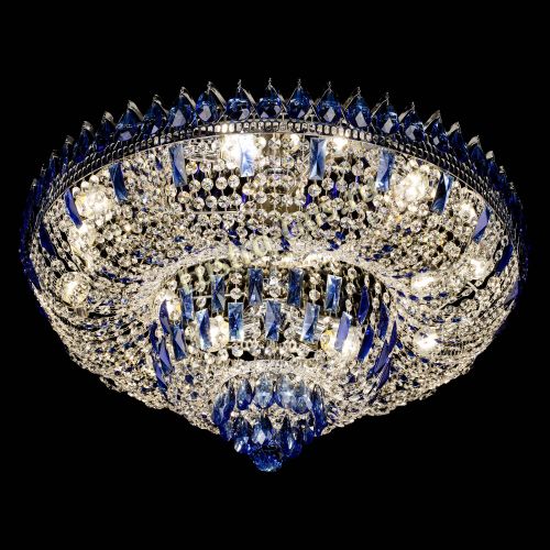 Люстра Корона Водопад синий в Симферополе Гусь Хрустальный