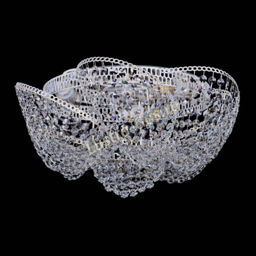 Люстра Космея №3 Белая в Симферополе Гусь Хрустальный