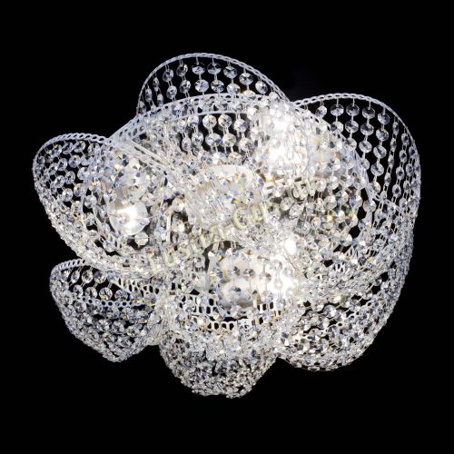 Люстра Космея №3 Белая в Симферополе Гусь Хрустальный