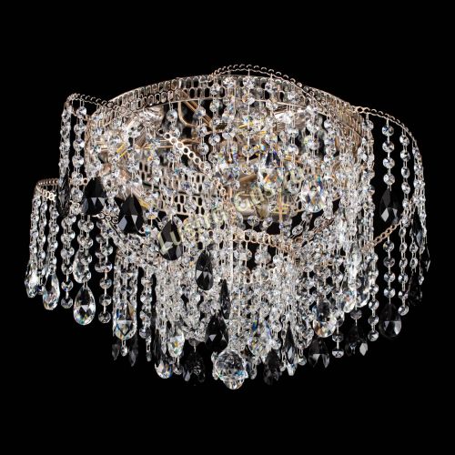 Люстра Космея №4 черная в Симферополе Гусь Хрустальный