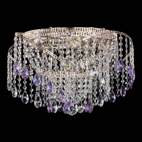 Люстра Космея №4 фиолетовая в Симферополе Гусь Хрустальный